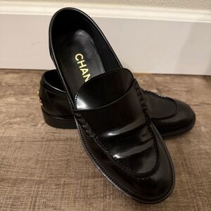 Authentic CHANEL Back to College Loafers 37.5